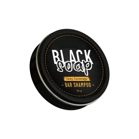 Black Soap Bar Shampoo for Men Hair and Beard Repair