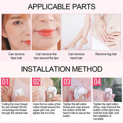 Facial Cotton Threading Hair Removal